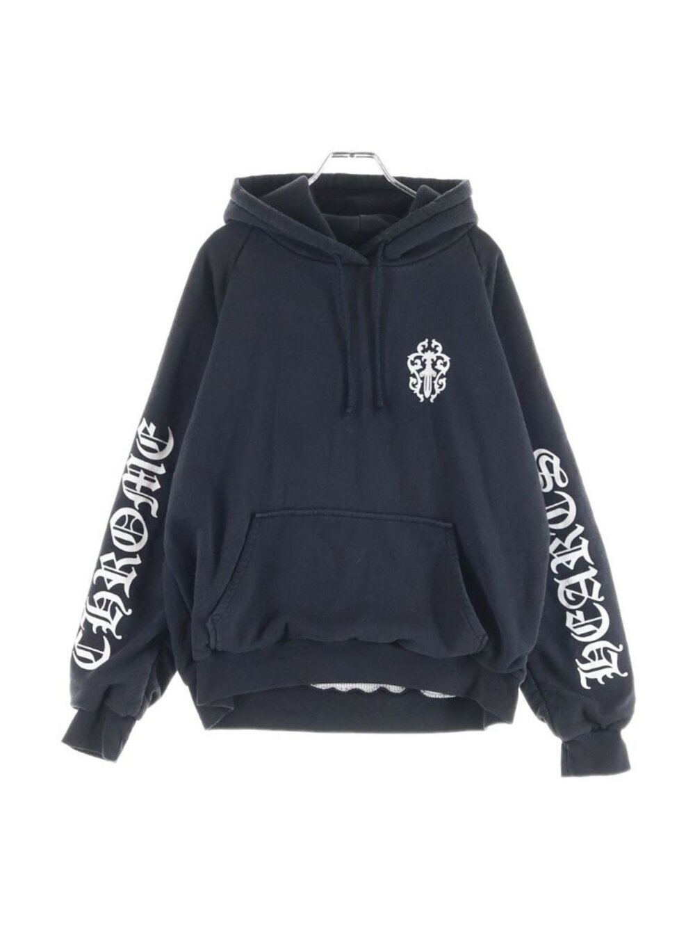 Chrome Hearts Vintage Thrml Sweatshirt HD Zip Lining Thermal Sleeves Logo